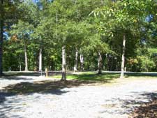 Jordan Dam RV Park view of open sites